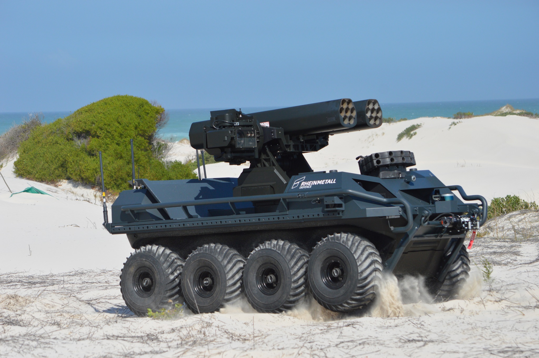 Rheinmetall builds armed drone tank